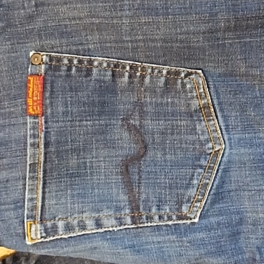 Men's 7ForAllMankind Carson Dark Wash Straight Leg Jeans, W34"/L32" - Picture 8 of 9